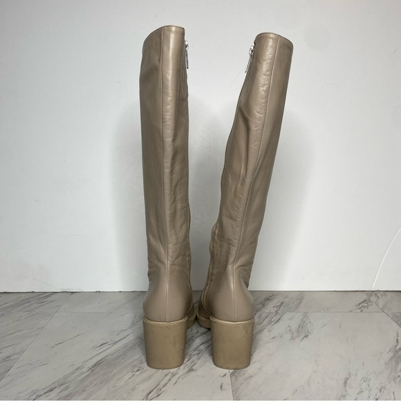 Aquatalia Pointed Toe Leather Tall Boot 7 1/2 - Picture 3 of 16